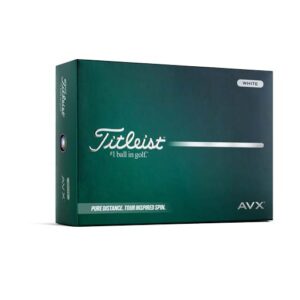 Pelotas para golf Titleist, series AVX caja de 12 UND