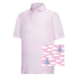 Polo de golf FootJoy, Offshore Print Lisle