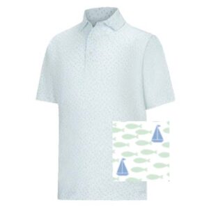 Polo de golf FootJoy, Offshore Print Lisle